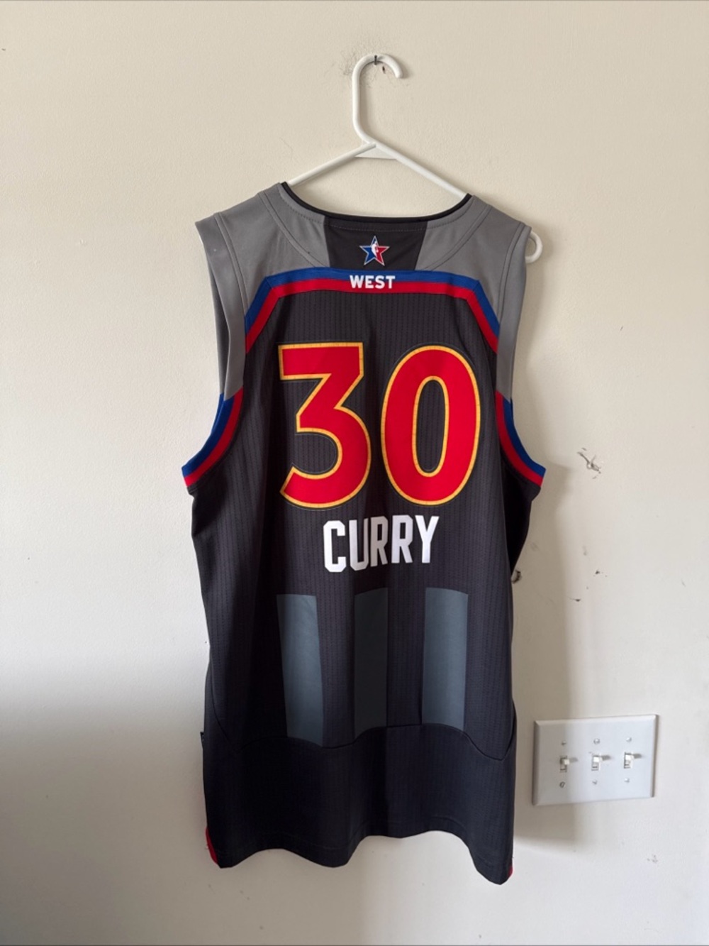 Men’s Adidas Stephen Curry #30 2017 NBA All-Star Game Swingman Jersey Sz L RARE - Picture 6 of 6